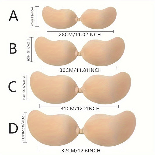 1 Pair Invisible Lift Bra Pasties for Women - Strapless & Self-Adhesive