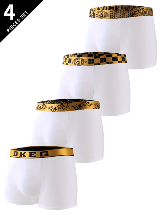 Men's Luxury Black & Golden Boxer Briefs