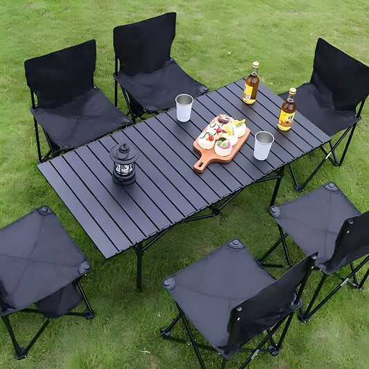 119.38cm x 55.88cm Carbon Steel Camping Folding Table