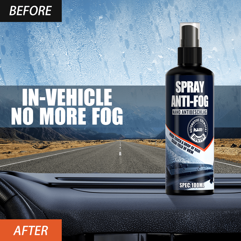 Spray Nano Anti-Ceață 100ml – Claritate Instantă pentru Geamuri și Oglinzi