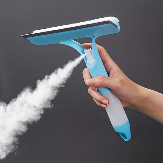 Unealtă 3-în-1 pentru Curățat Geamuri cu Pulverizator