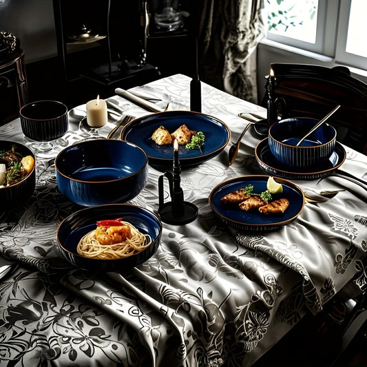 Set Retro Ceramic Starry Night