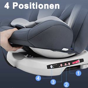 Child Car Seat 360° Rotating 5-Point Belt 9-36kg 0 -12 years