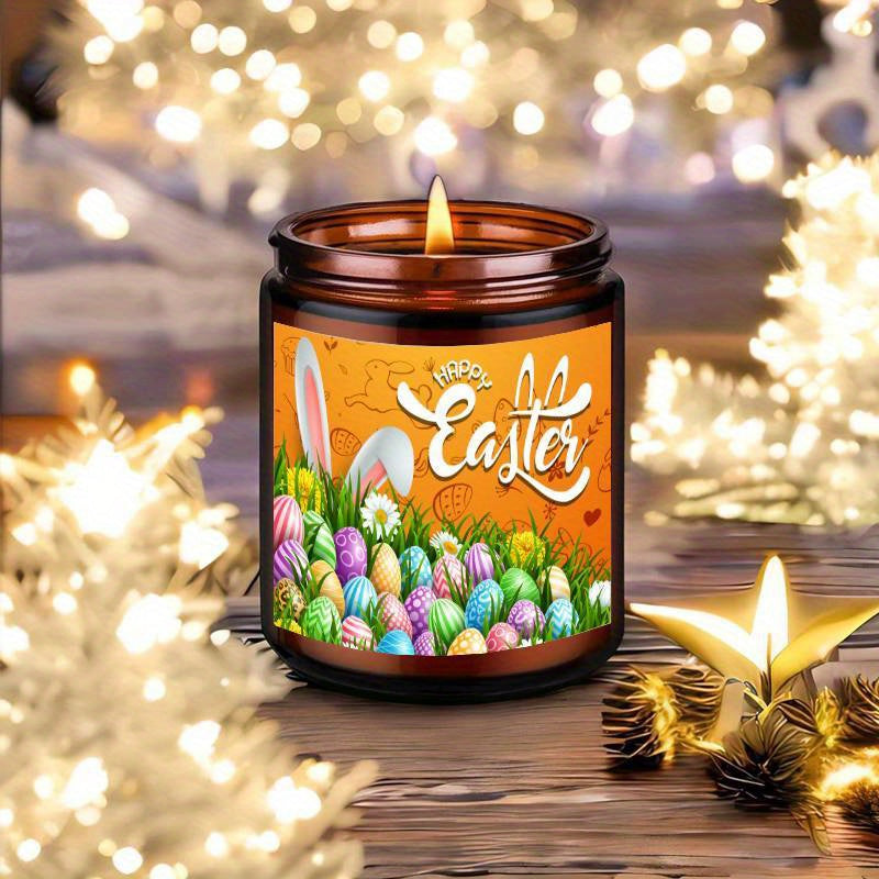 1pc Lavender Scented Easter Candle in Glass Jar