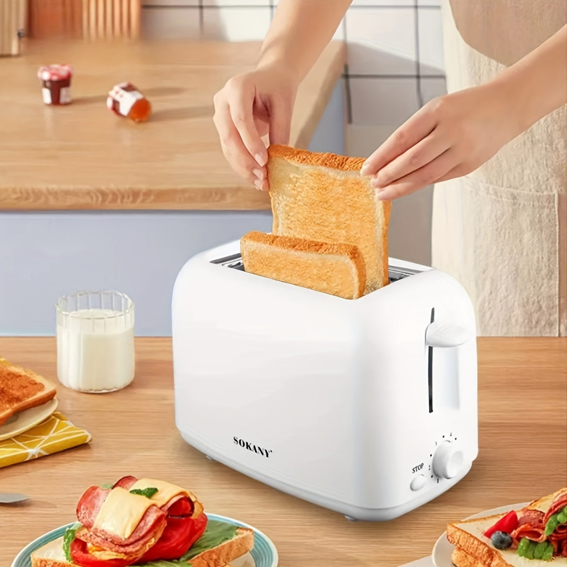 2-Slice Stainless Steel Toaster with Auto Shut Off