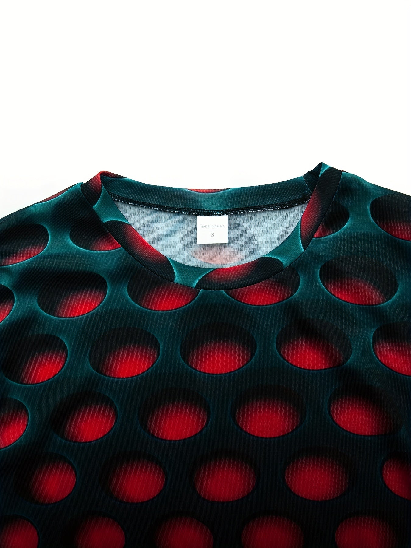 Men's Cool 3D Pattern Graphic Active T-shirt