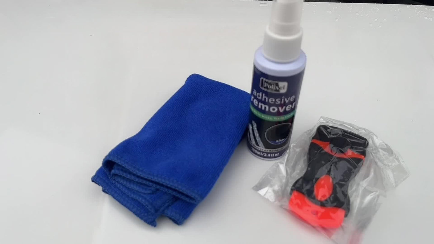 Spray Îndepărtare Adeziv 100ml cu Spatulă și Prosop