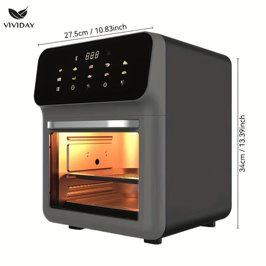 VIVIDAY LED Digital Touchscreen Air Fryer