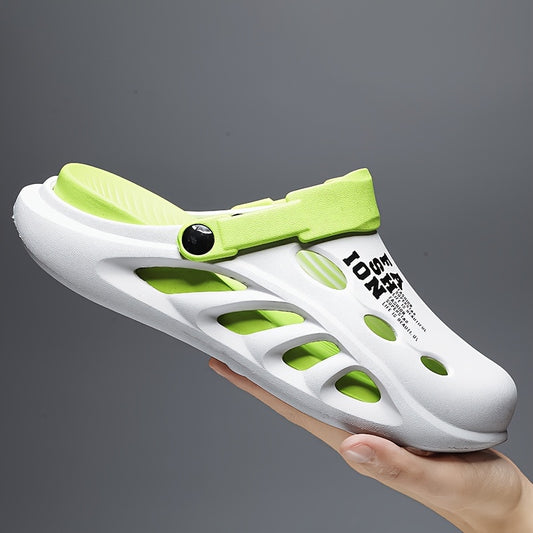 Color Block EVA Round Toe Soft Thick Sole Sports Sandals