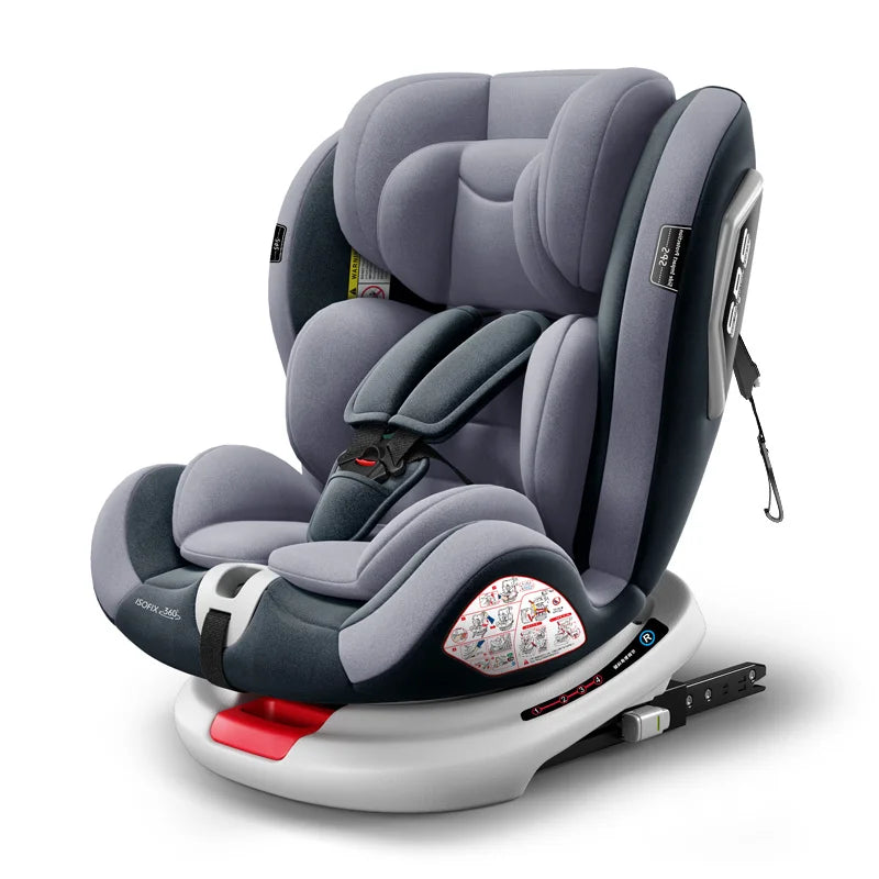 Child Seat 360-degree rotating, removable and adjustable for children 1-12 years old