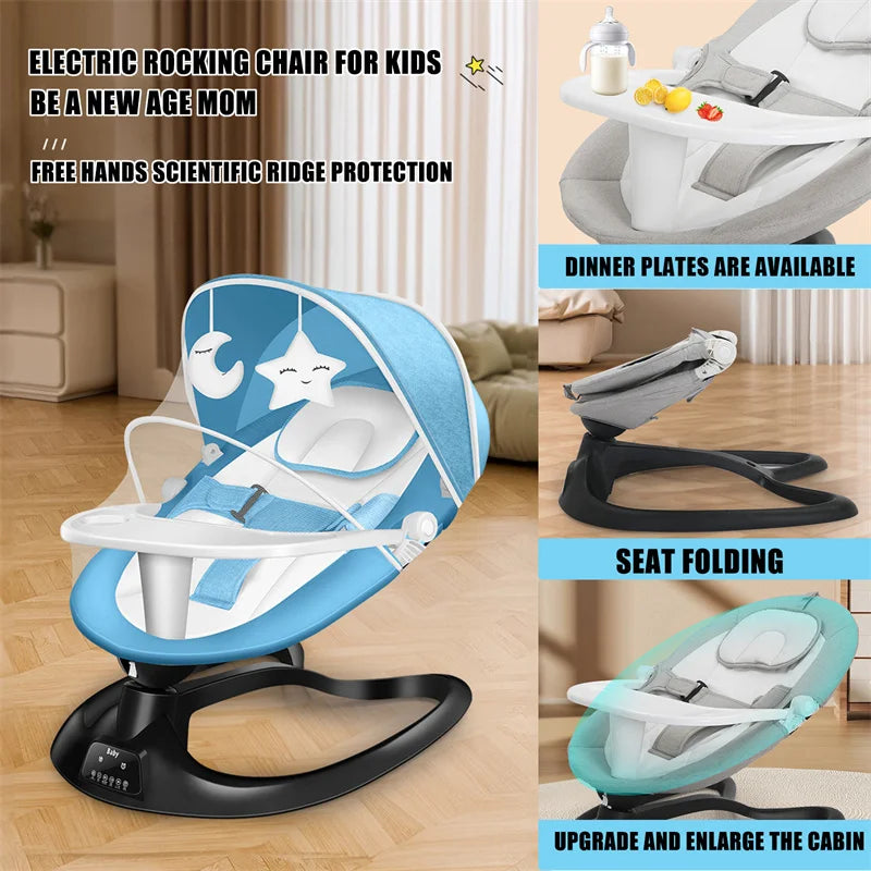 Deluxe electric baby bassinet