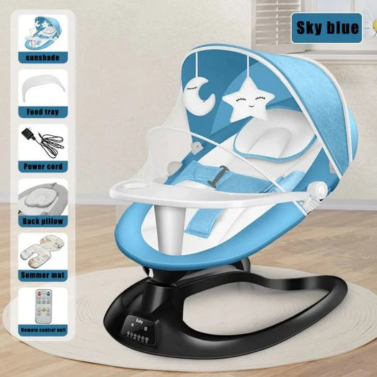 Deluxe electric baby bassinet