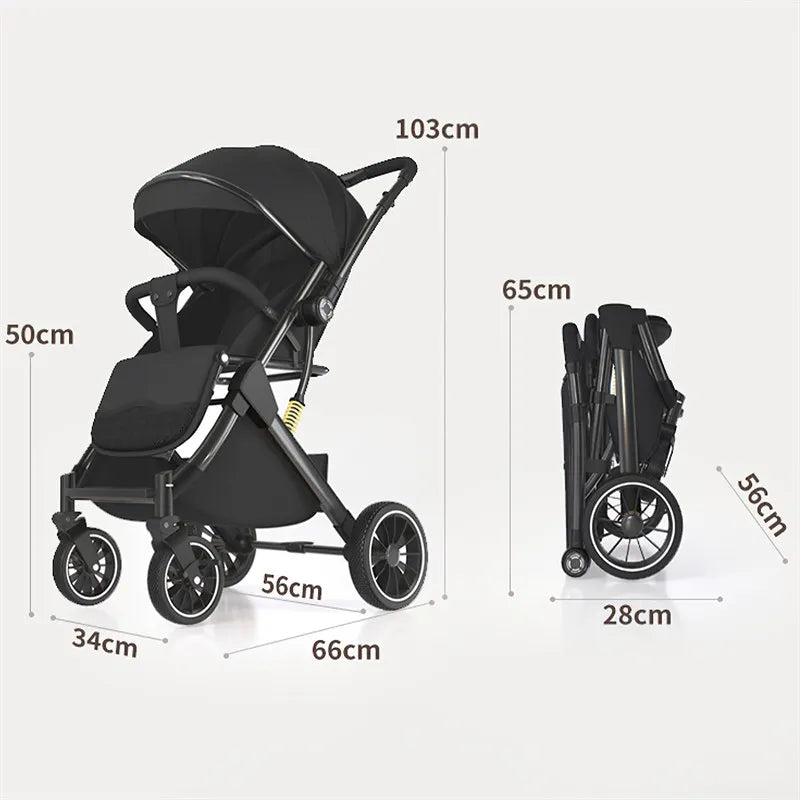 Luxury Baby Stroller, Portable Folk Prams