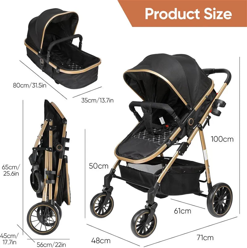 3 in 1 luxury stroller for baby