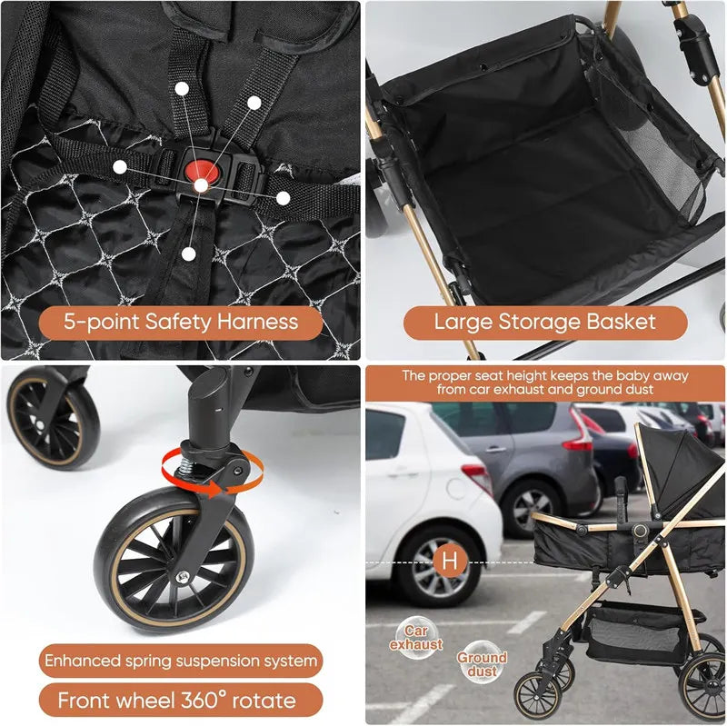 3 in 1 luxury stroller for baby