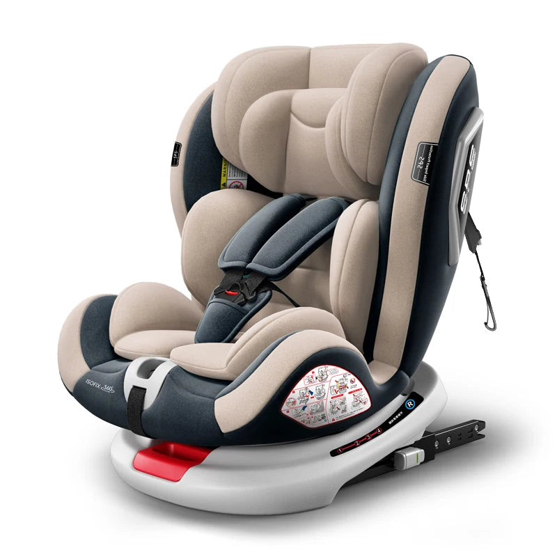 Child Seat 360-degree rotating, removable and adjustable for children 1-12 years old