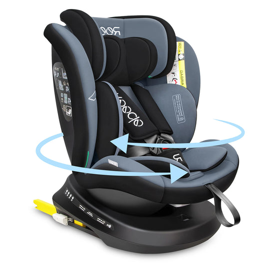 I-Size Child Car Seat, 360 Free Swivel, Suitable for Child Aged 0-12 Years (40-150cm)