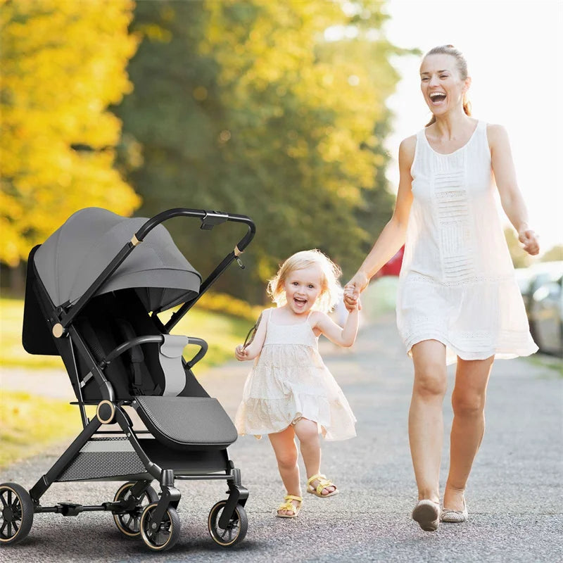 New Baby Stroller Can Sit and Lie