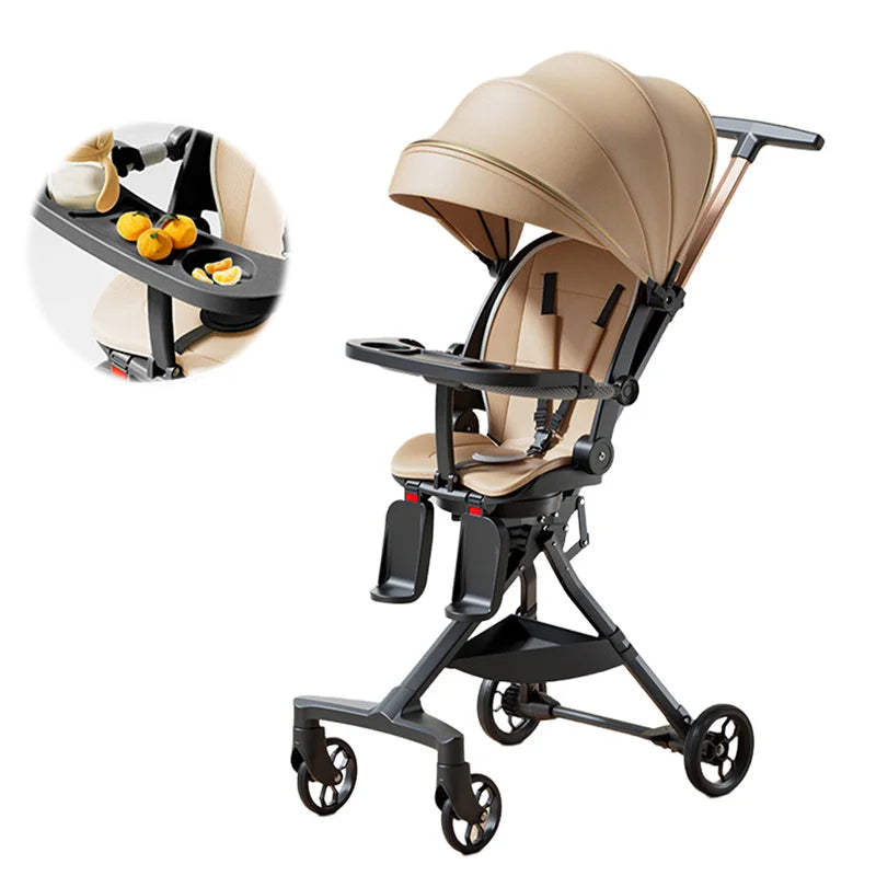 Baby stroller can eat, lie down, and sleep