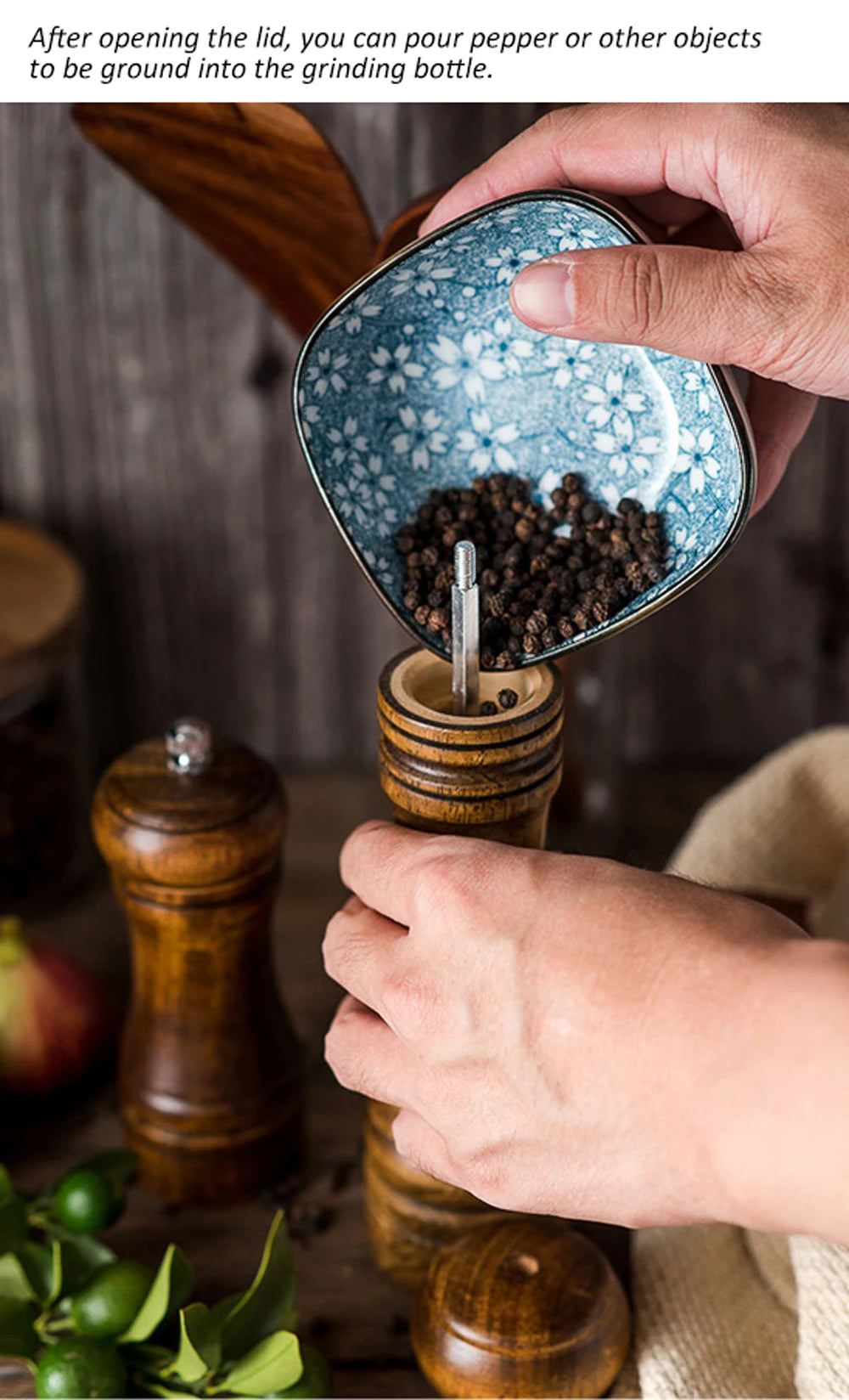 5" 8" 10"  Salt and Pepper Grinder