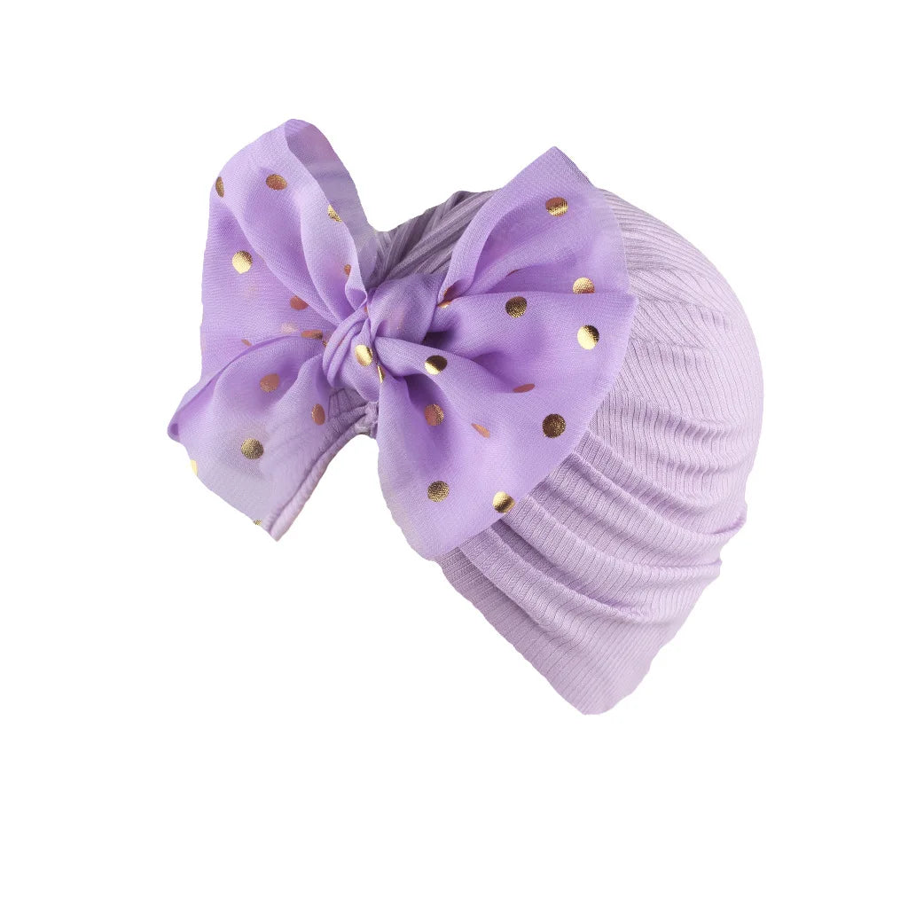 Lovely Shiny Bowknot Baby Hat