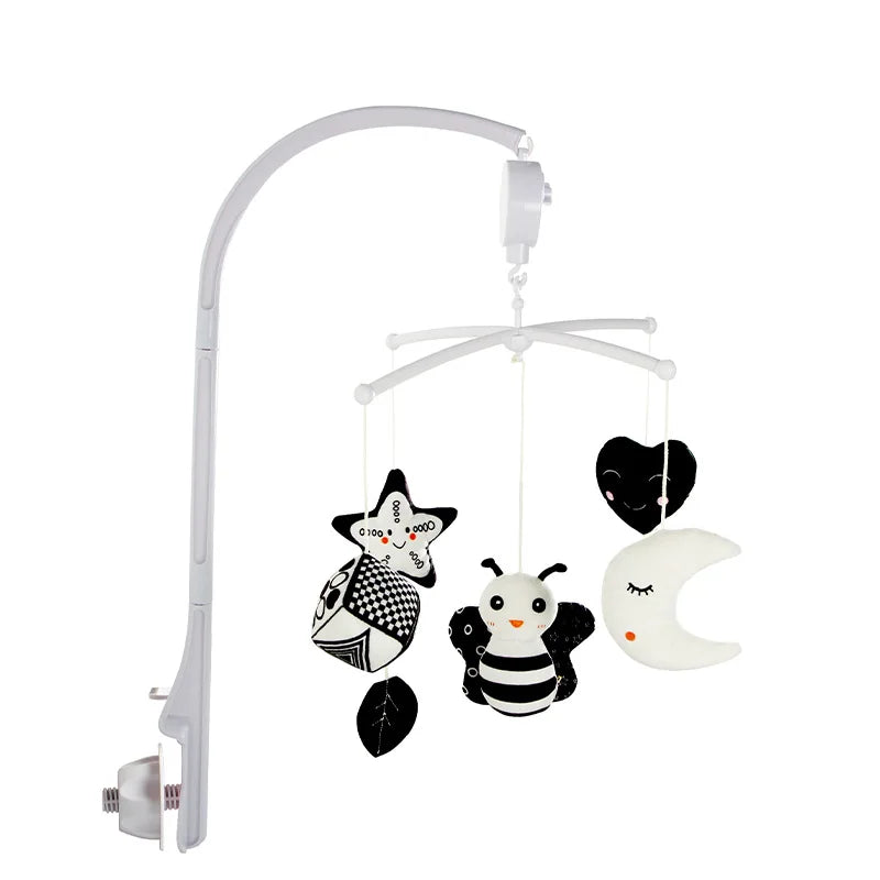 Animal Music Box Black and White Bed Bell Toy