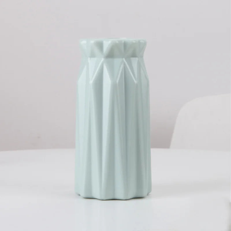 Plastic Flower Vases Home Decor