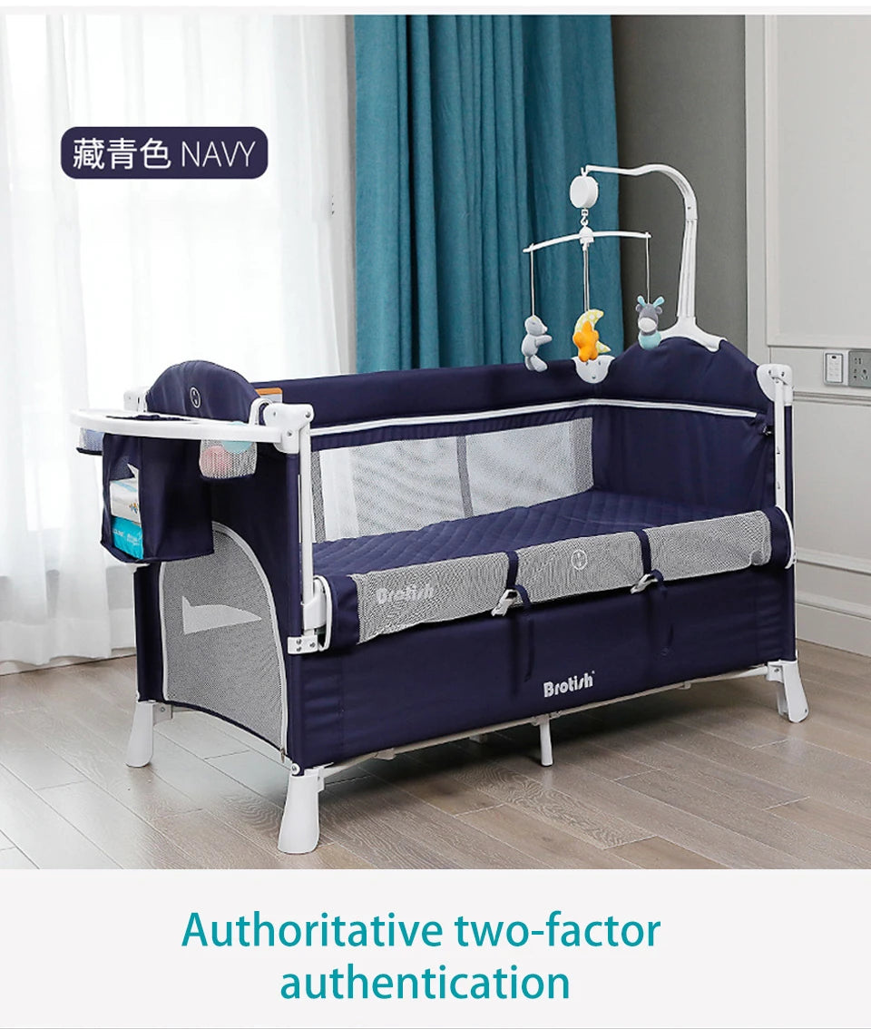 Portable Cribs for Baby with Diaper Table