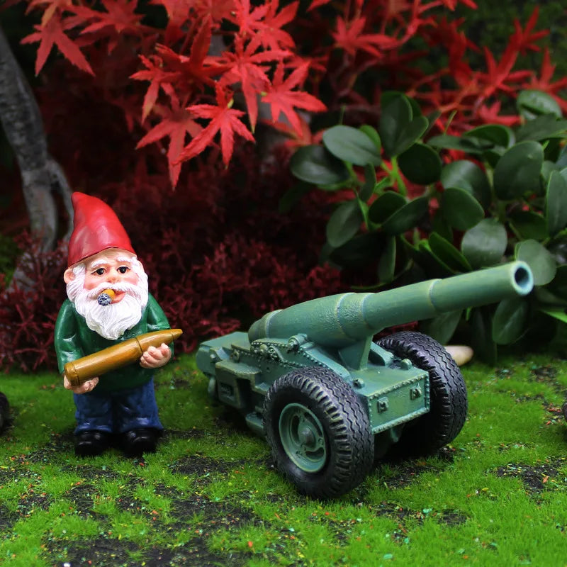 2pcs/Set Mini Funny Cute Gnome Statue