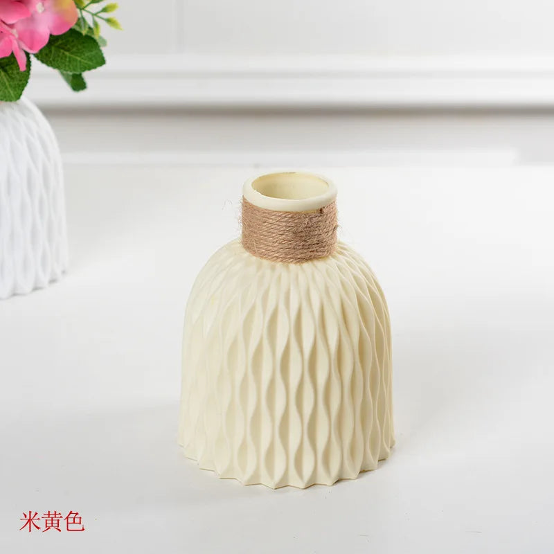 Plastic Flower Vases Home Decor