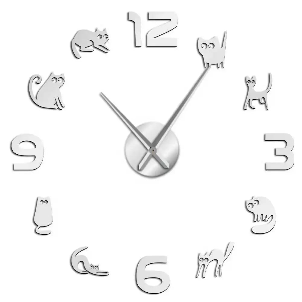 Large Wall Clock Quartz 3D