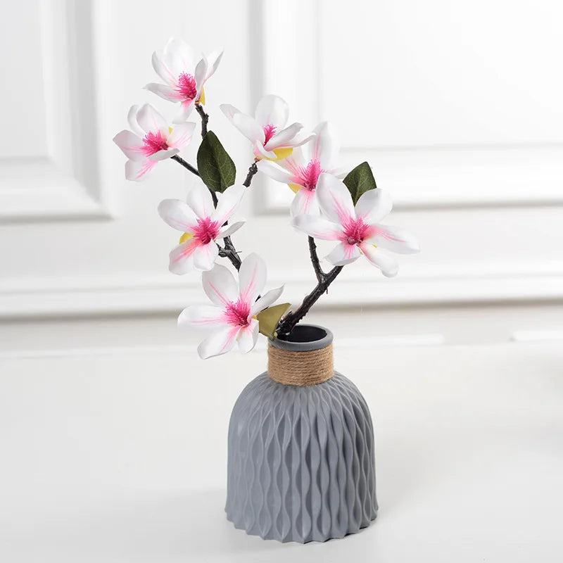 Plastic Flower Vases Home Decor