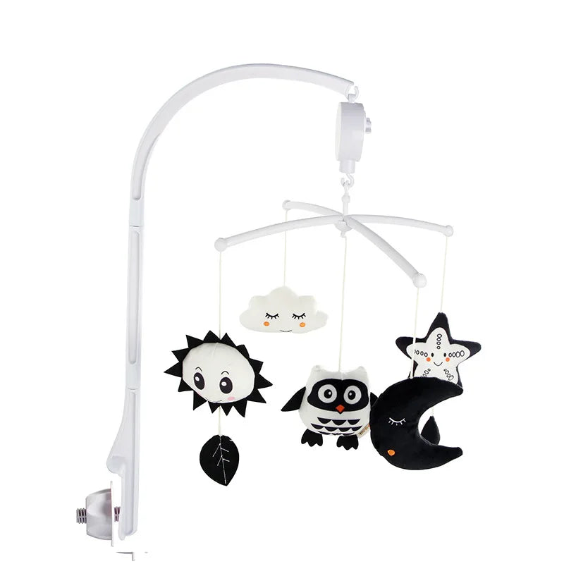 Animal Music Box Black and White Bed Bell Toy