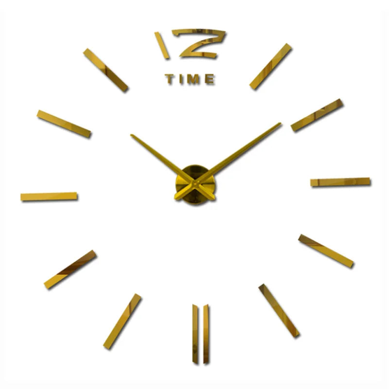 Large Wall Clock Quartz 3D