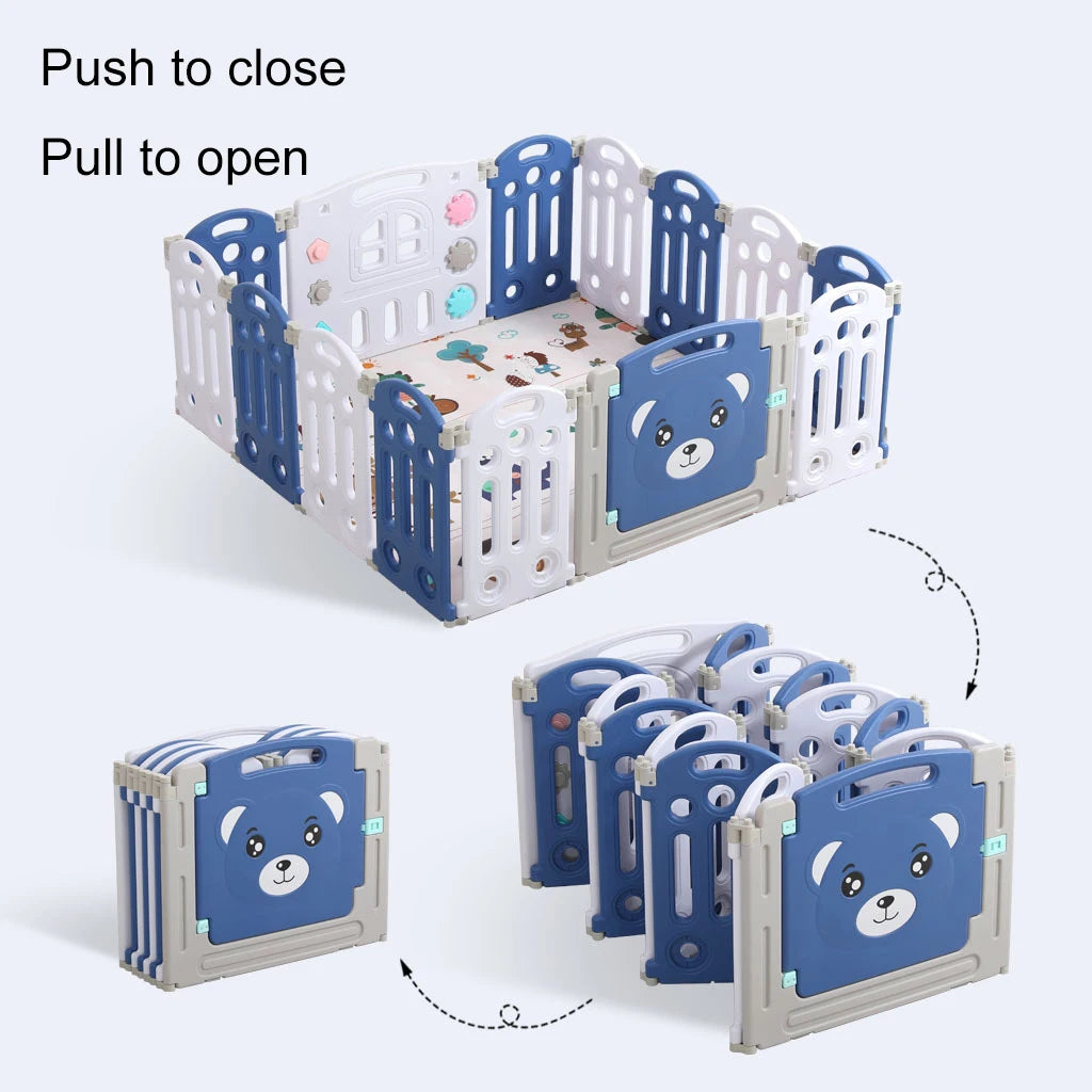 Plastic baby playground Foldable