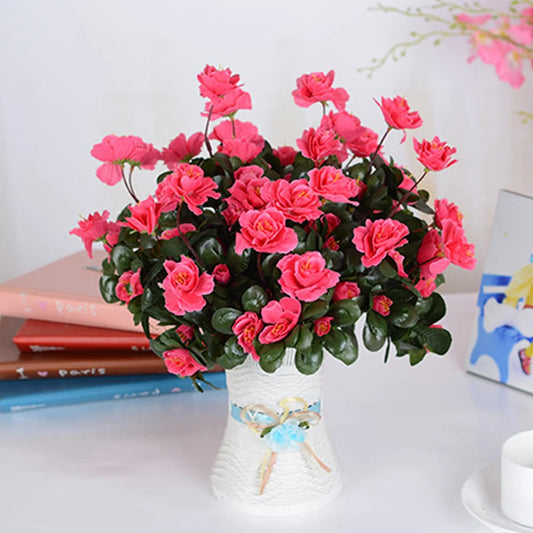 Outdoor Fall Artificial Red Azalea High Quality Flowers