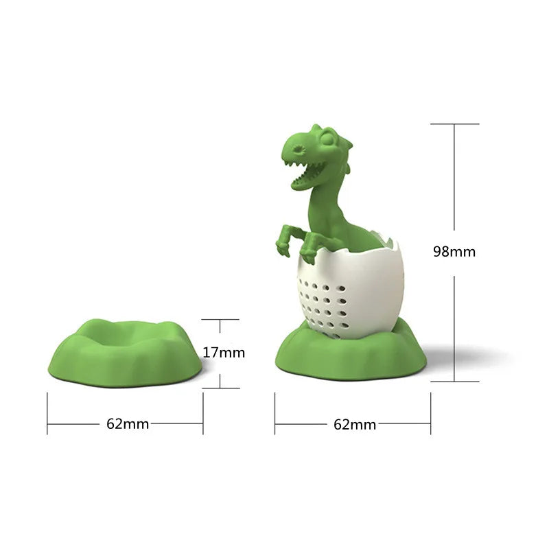 Reusable Silicone Tea Infuser Funny Dinosaur Shape