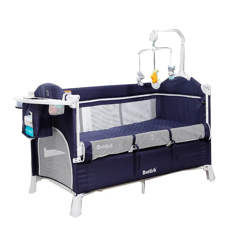 Portable Cribs for Baby with Diaper Table