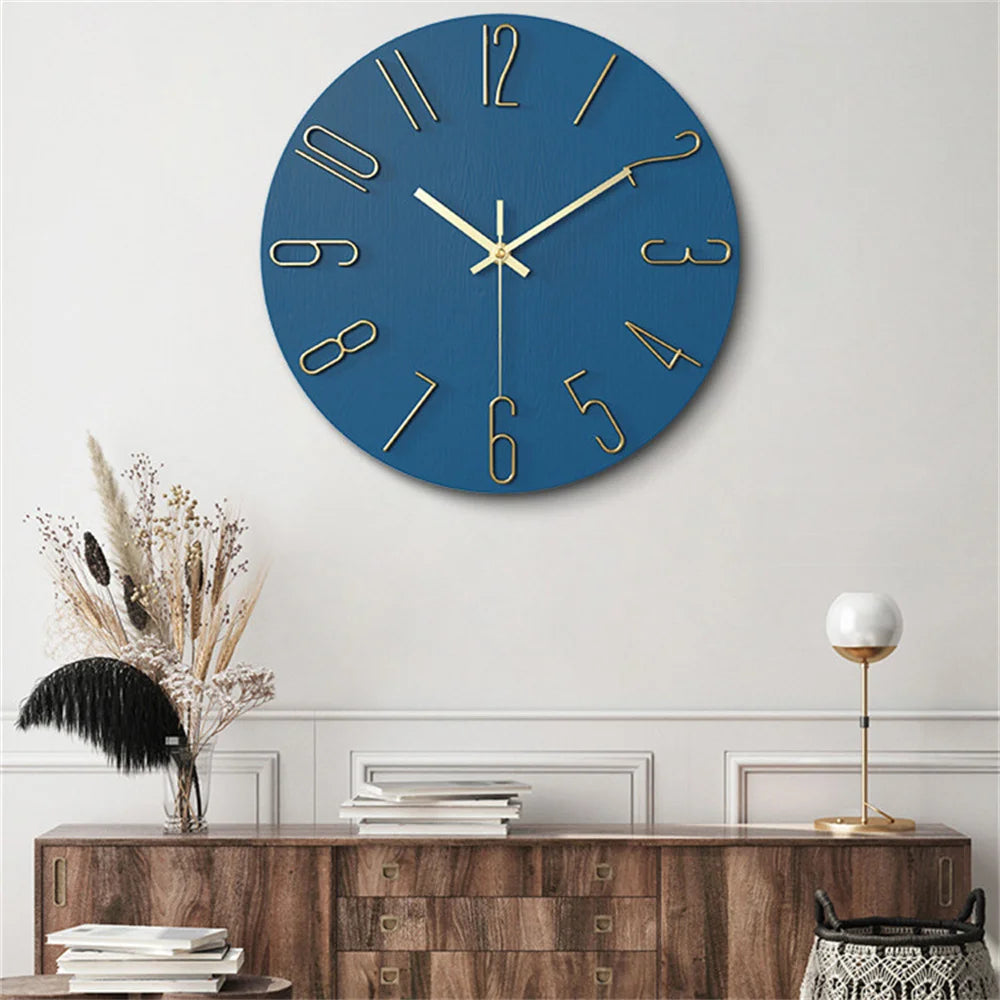 3D Digital Clocks Living Room Wall Clock