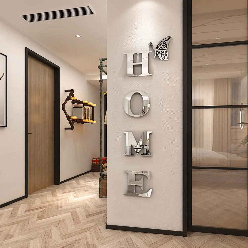 Large 3D Home Mirror Wall Stickers