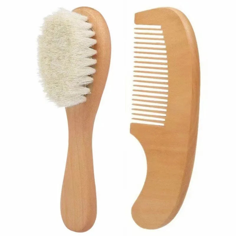 Baby Wooden Brush Comb  Head Massager