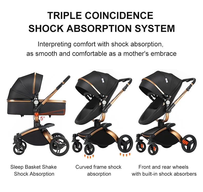 3 in 1 Strollers Baby Trolley