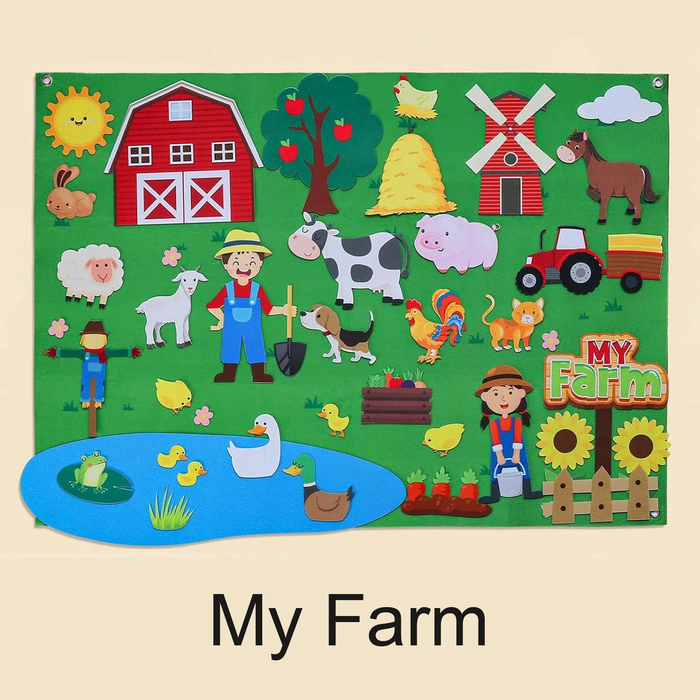 Toy for kids Farm Animals Preschool Education