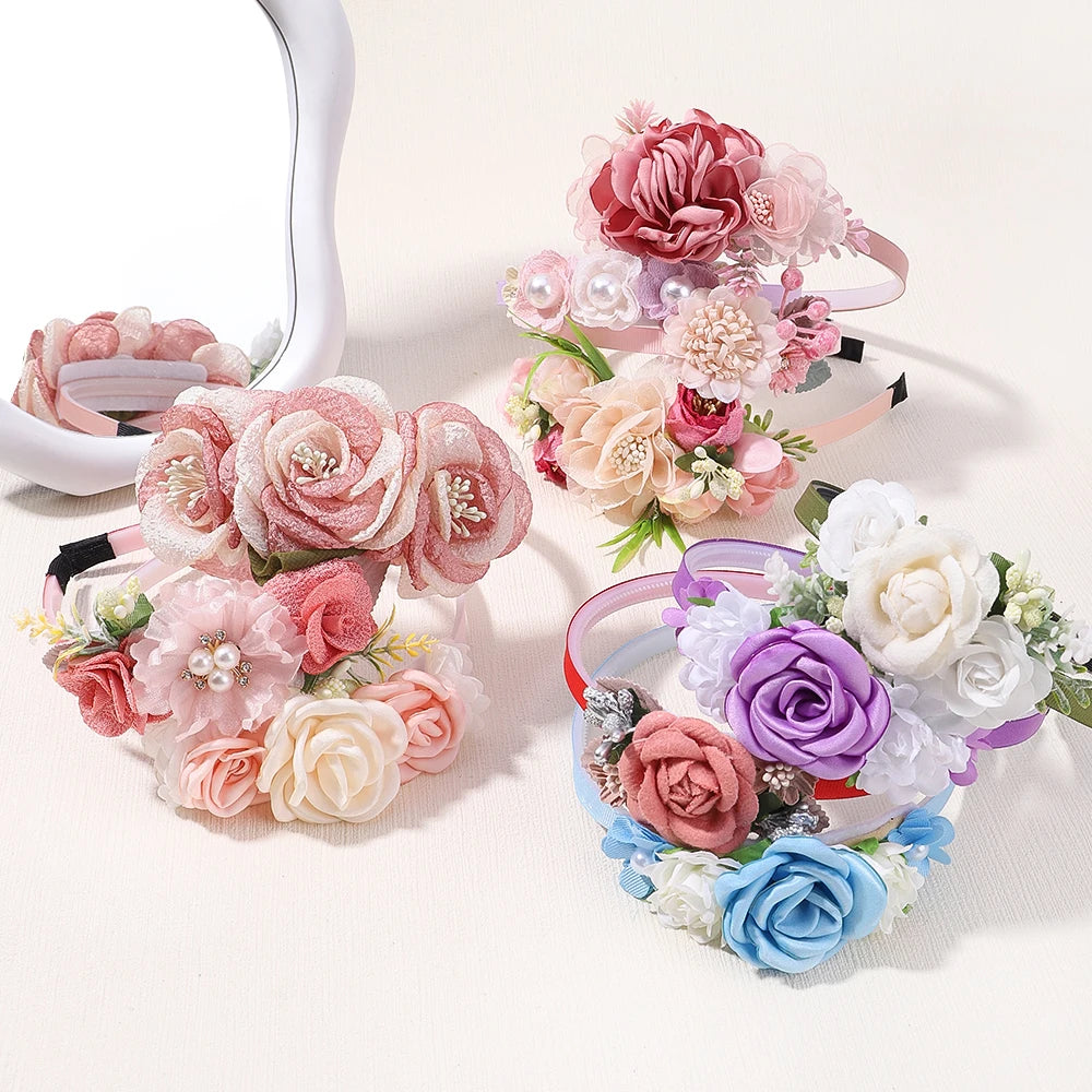 1pcs Hairband Artificial Flower Crown