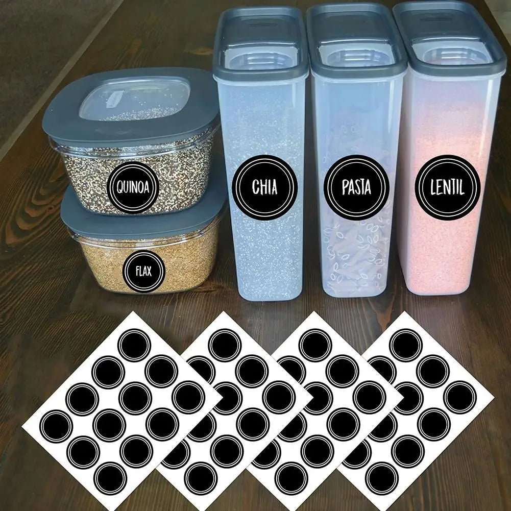 12pcs Empty Spices Label Stickers For Kitchen