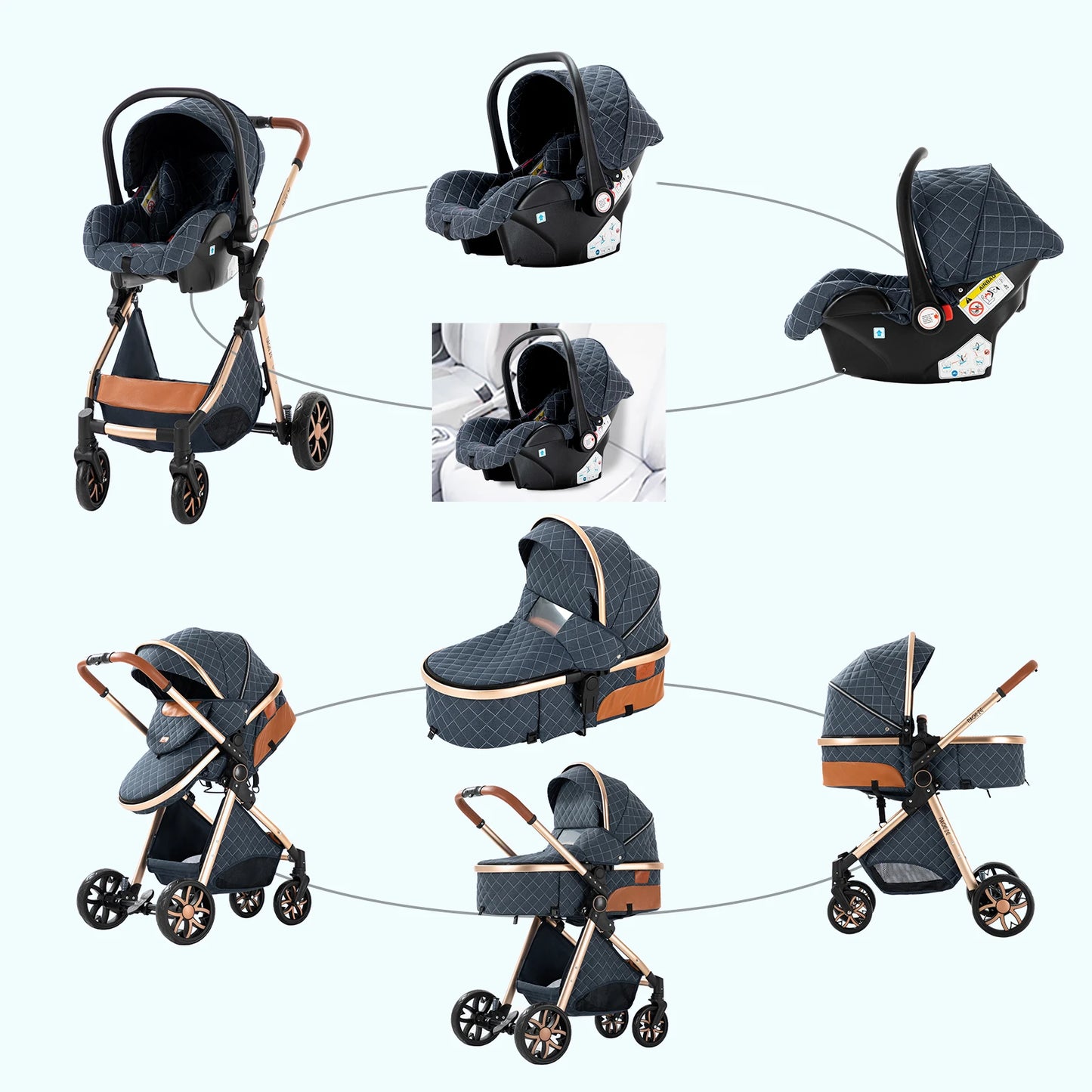 Baby stroller lightweight