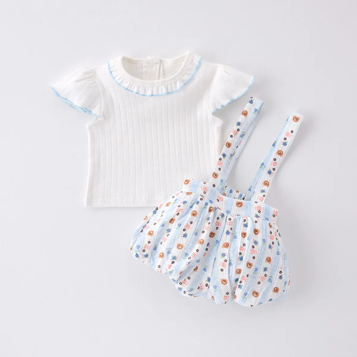 Summer Thin Two-piece Set for Baby Girls