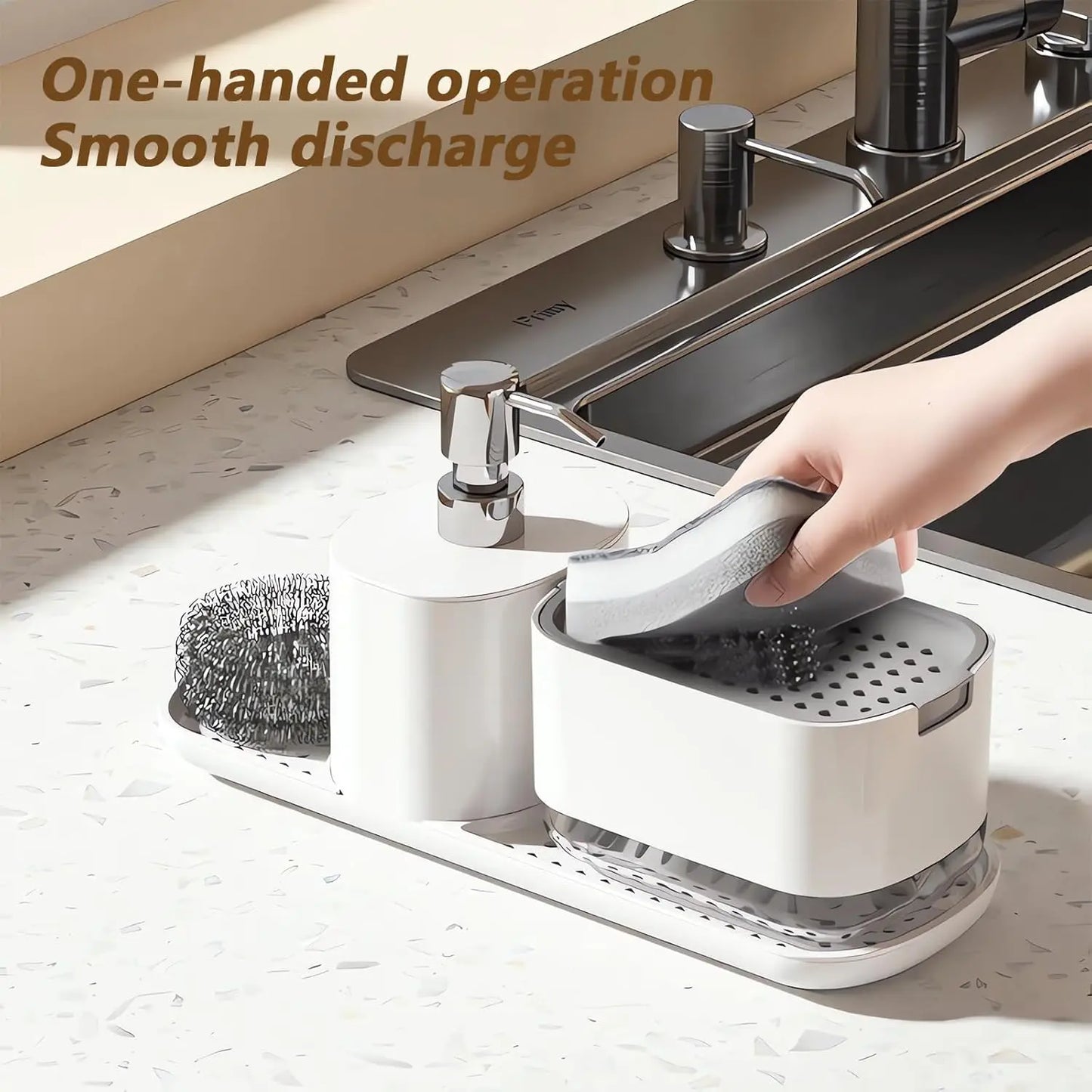 4-in-1 Kitchen Soap Dispenser Set