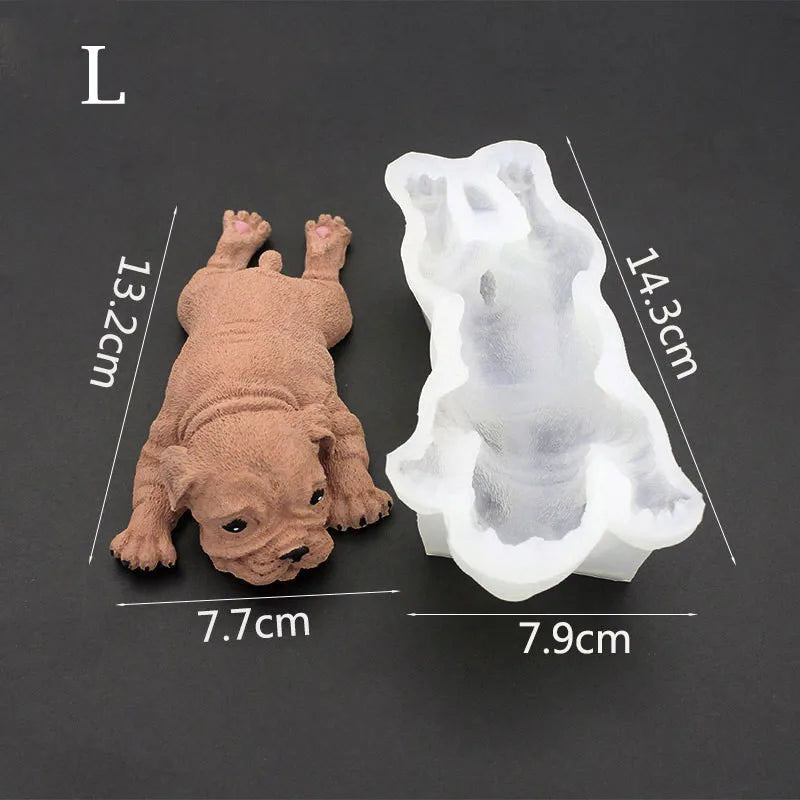 3D Silicone Mold Shar Pei Dog