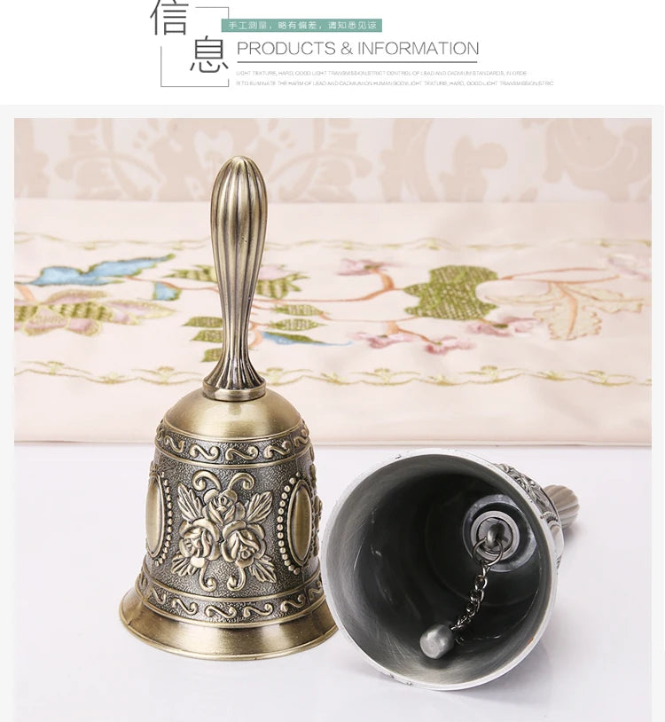 Retro Metalen Tone European Style Hand Bell